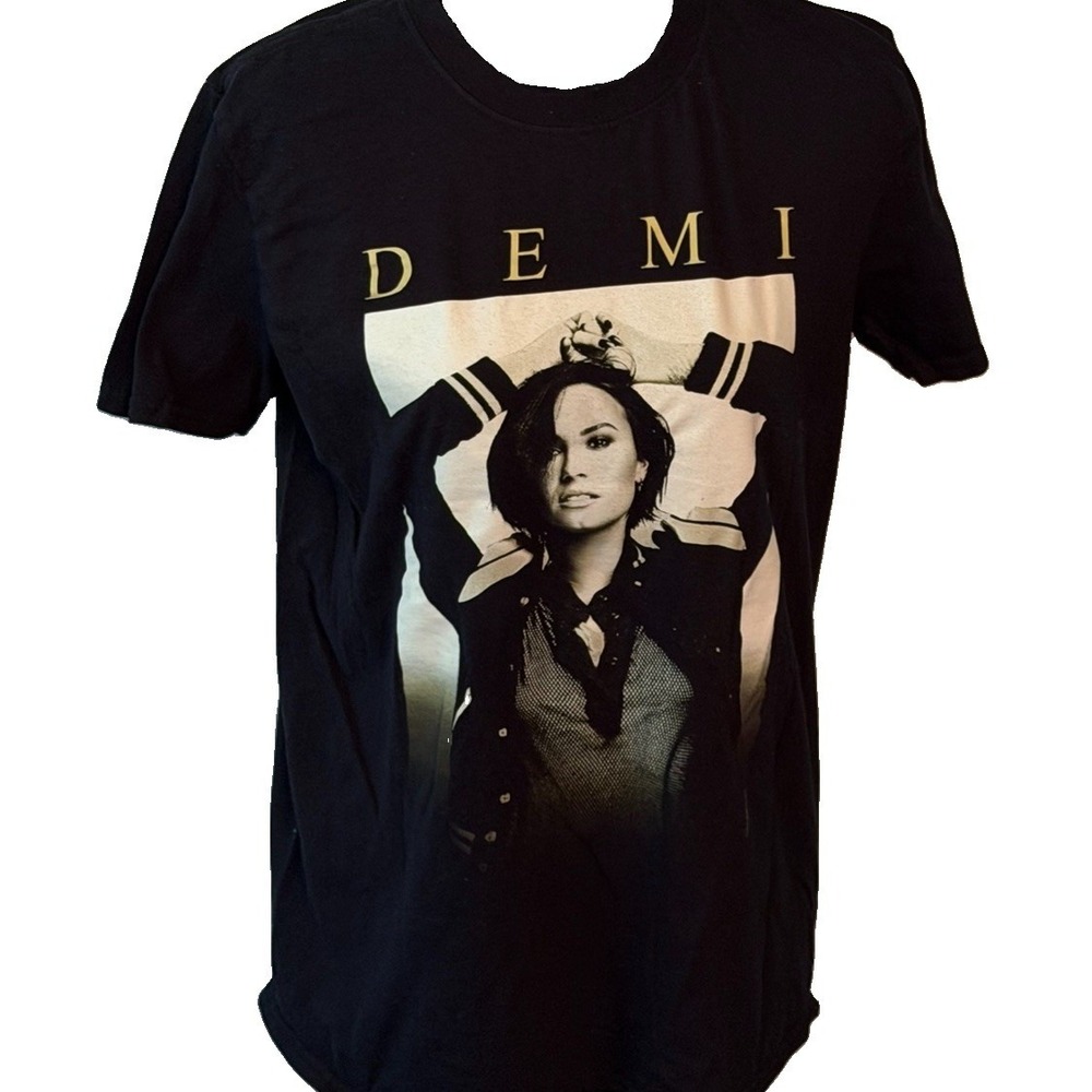 Demi‎ Lovato 2016 Tour Concert Black T-Shirt Women's Size Medium